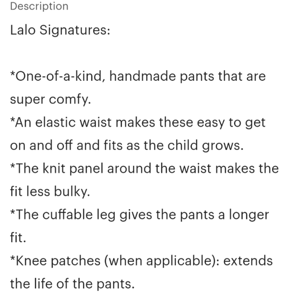 LALO toddler pants, 12 months - Picture 9 of 10